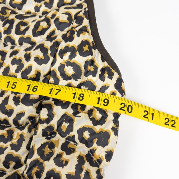 Ariat Ideal Duck Down Vest Women's Large Leopard Print Puffer Full Zip Packable - Picture 12 of 12